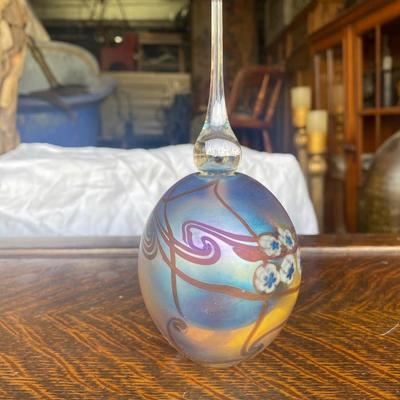 ROBERT EICKHOLT FLORAL PERFUME BOTTLE