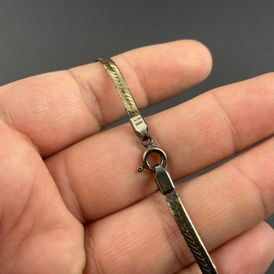 -148- SILVER | Sterling 925 Italy Chain Necklaces | Marked