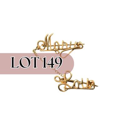 -149- GOLD | 12K Gold Mary Lou Handmade Pin