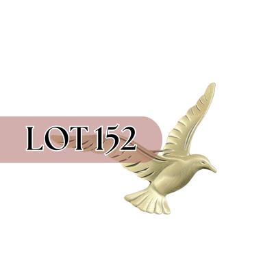 -152- SILVER | Sterling Beau Seagull Brooch | Marked