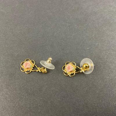 -157- COSTUME JEWELRY | 1928 Earrings & Necklace Set