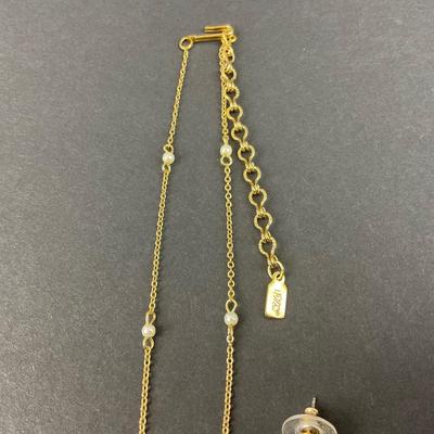 -157- COSTUME JEWELRY | 1928 Earrings & Necklace Set