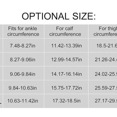 VOCOSTE XXL 1 Pair Thigh High Compression Sleeves, Compression Socks with Elastic Band for Women Men