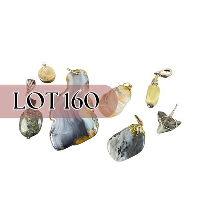 -160- COSTUME JEWELRY | Stone Pendants/Charms