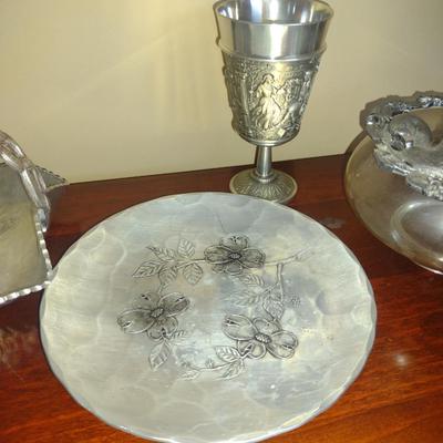 Collection of Pewter/Metal Housewares