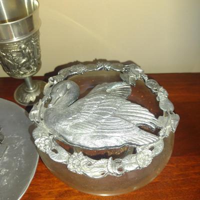 Collection of Pewter/Metal Housewares