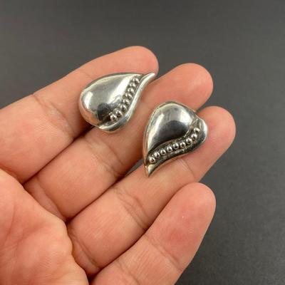 -163- SILVER | Sterling 925 Earrings | Marked