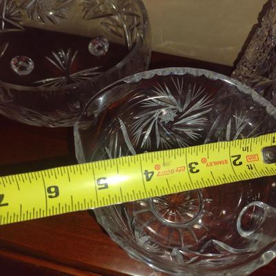 Collection of Glass/Crystal Serve Ware