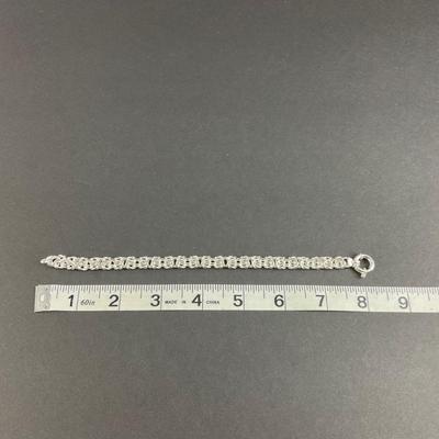 -165- SILVER | Sterling Byzyntine Bracelet | Marked