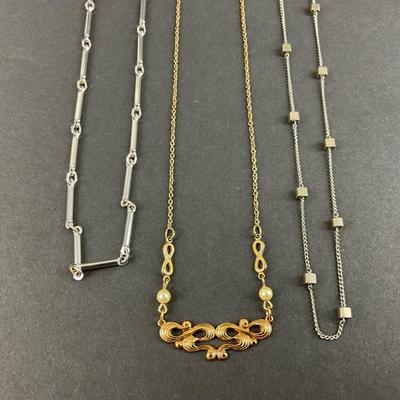 -172- COSTUME JEWELRY | One Vidal, One Avon, & One Unmarked Necklaces