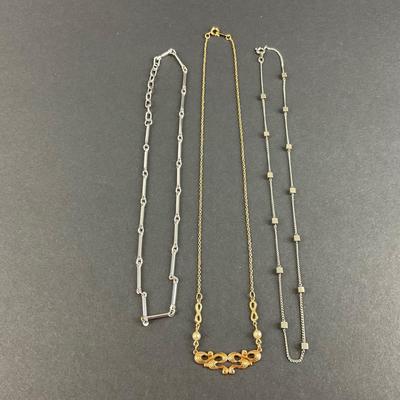 -172- COSTUME JEWELRY | One Vidal, One Avon, & One Unmarked Necklaces