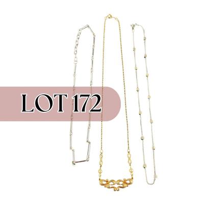-172- COSTUME JEWELRY | One Vidal, One Avon, & One Unmarked Necklaces