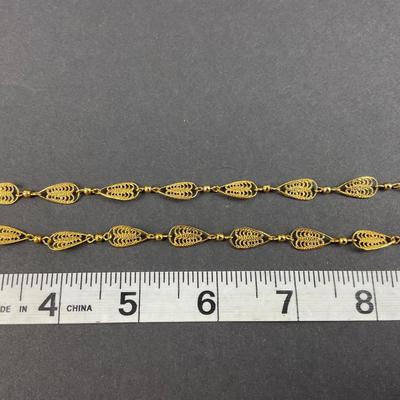 -173- TRIFARI | Gold Tone Necklace | Marked