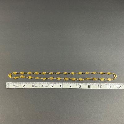 -173- TRIFARI | Gold Tone Necklace | Marked