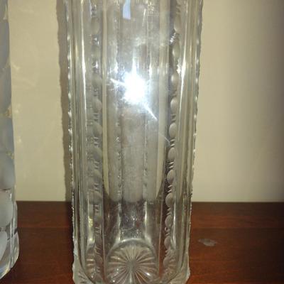 Pair of Glass/Crystal Vases
