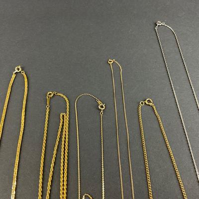 -176- COSTUME JEWELRY | Assorted Chain Necklaces