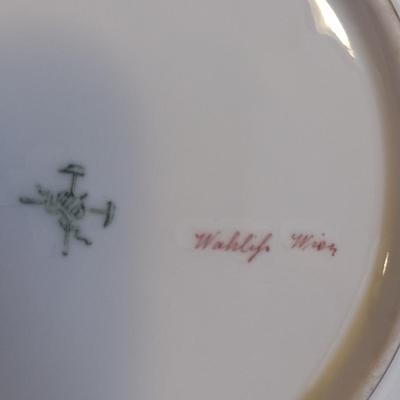 Porcelain Cups, Saucers, and Condensed Milk Jar with Under Plate