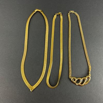 -179- NAPIER | Gold Tone Necklaces | Marked