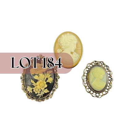 -184- CAMEO | One Peri, One Western Germany, & One Gerrys Cameo | Marked
