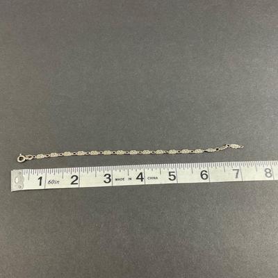-188- SILVER | Sterling D 925 Italy Cats Bracelet | Marked