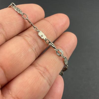 -188- SILVER | Sterling D 925 Italy Cats Bracelet | Marked