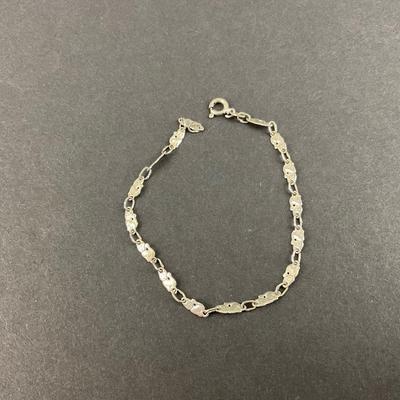 -188- SILVER | Sterling D 925 Italy Cats Bracelet | Marked