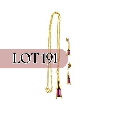 -191- AVON | Necklace & Earrings Set | Marked