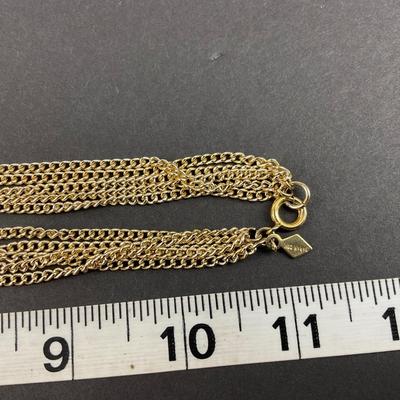 -193- NECKLACES | Gold Tone Monet, & Two Sarah Coventry | Marked