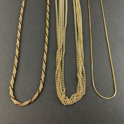 -193- NECKLACES | Gold Tone Monet, & Two Sarah Coventry | Marked