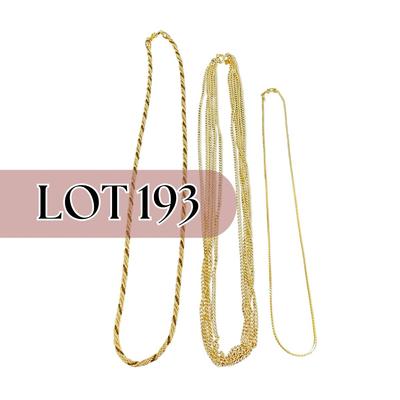 -193- NECKLACES | Gold Tone Monet, & Two Sarah Coventry | Marked