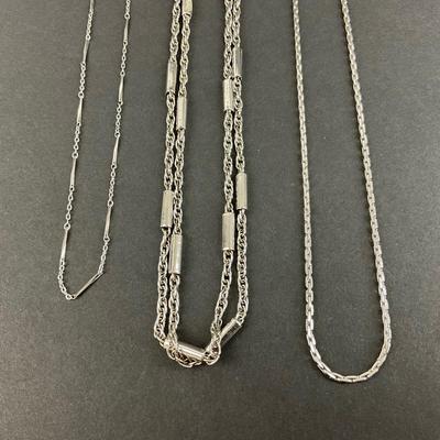 -194- NECKLACES | Silver Tone One Monet & Two Sarah Coventry | Marked