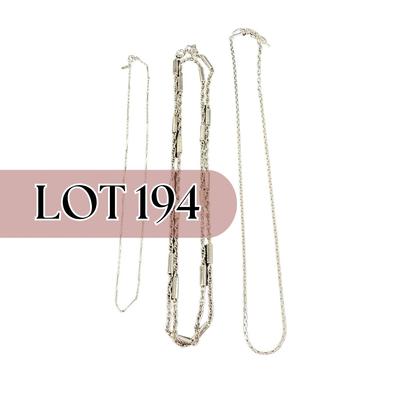 -194- NECKLACES | Silver Tone One Monet & Two Sarah Coventry | Marked