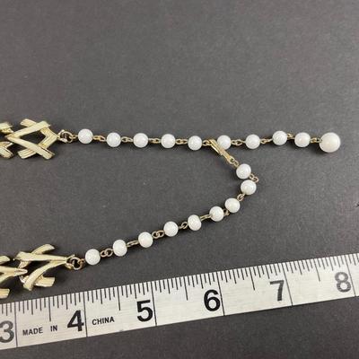 -197- CORO | Gold Tone Necklace & Bracelet | Marked