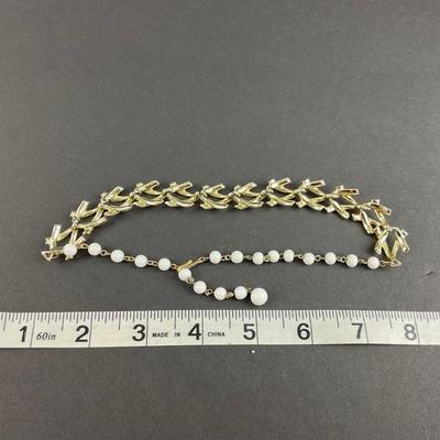 -197- CORO | Gold Tone Necklace & Bracelet | Marked