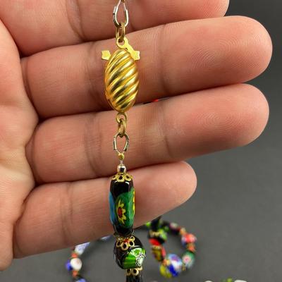 -201- MURANO | Millefiori Italian Art Glass Necklace
