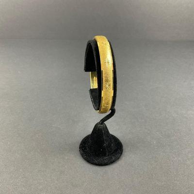 -203- MONET L | Starburst Mid Century Bangle | Marked