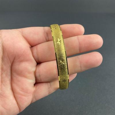 -203- MONET L | Starburst Mid Century Bangle | Marked