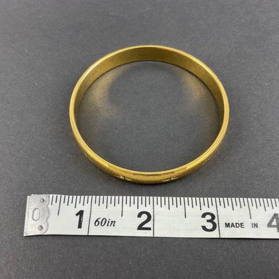 -203- MONET L | Starburst Mid Century Bangle | Marked