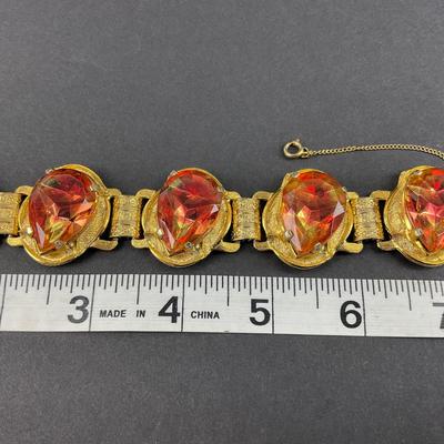 -204- ELIZABETH MORREY | Necklace, Bracelet, & Earrings Set | Marked