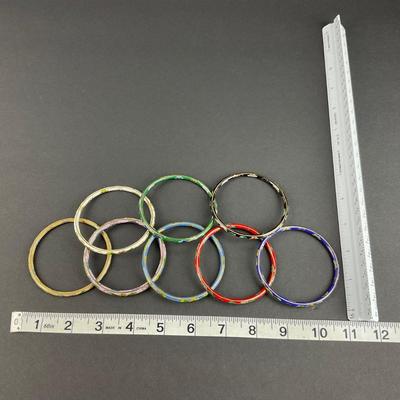 -208- JEWELRY | Assortment Of Cloisonné Bangles
