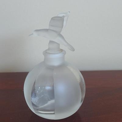 Perfume Bottle with Bird Design Stopper