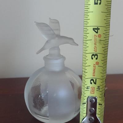 Perfume Bottle with Bird Design Stopper