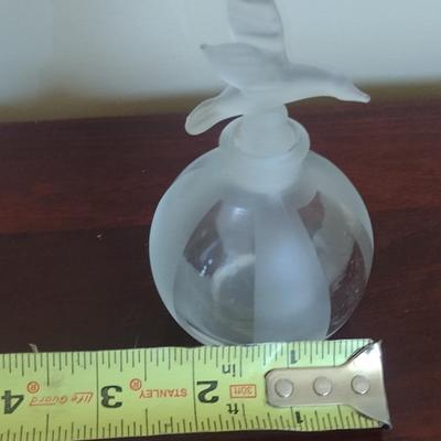 Perfume Bottle with Bird Design Stopper