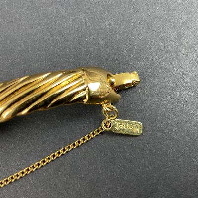 -211- MONET | Gold Tone Bracelet | Marked