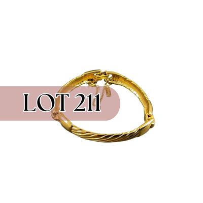 -211- MONET | Gold Tone Bracelet | Marked