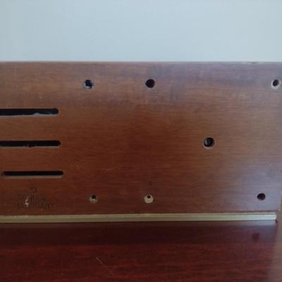 Taylor Thermometer, Hygrometer, Barometer in Mahogany Case