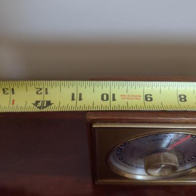 Taylor Thermometer, Hygrometer, Barometer in Mahogany Case