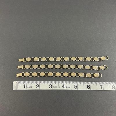 -213- SARAH COVENTRY | Gold Tone Bracelets | Marked