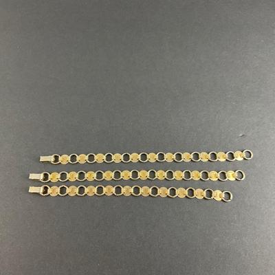 -213- SARAH COVENTRY | Gold Tone Bracelets | Marked