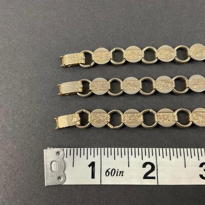 -213- SARAH COVENTRY | Gold Tone Bracelets | Marked